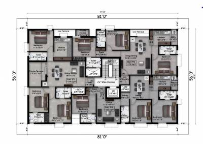  subakirudh Subakirudh Cluster Plan for 3rd Floor