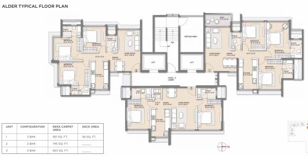  nest Alder Typical Cluster Plan