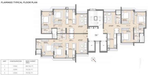  nest Flamingo Typical Cluster Plan