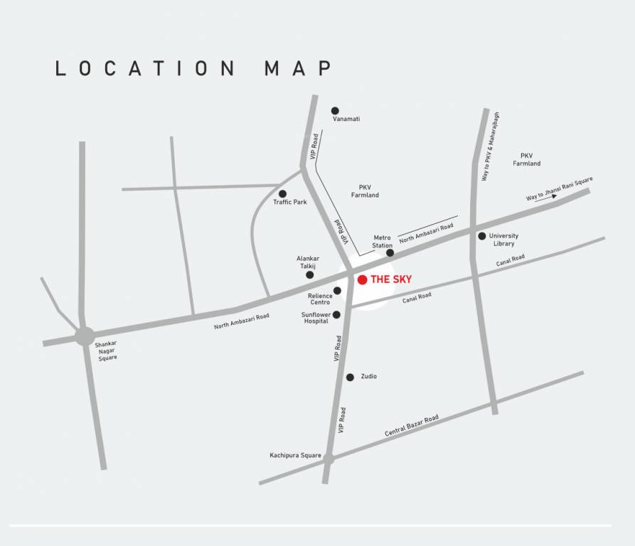 the sky Location Plan