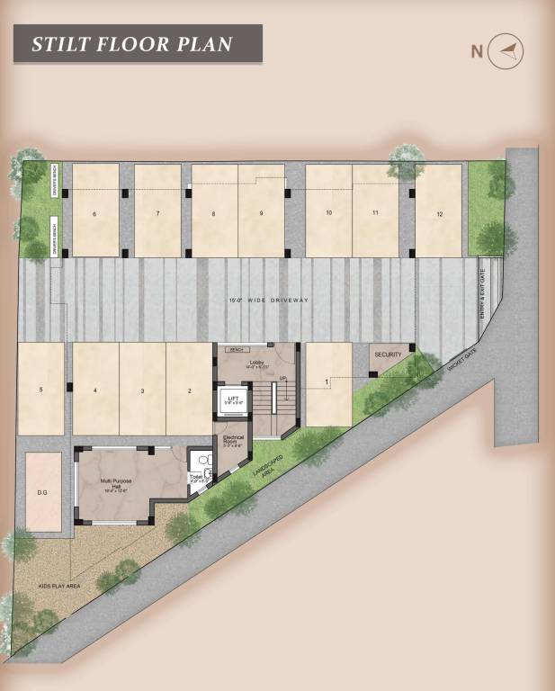  nk enclave NK Enclave Cluster Plan For Ground Floor