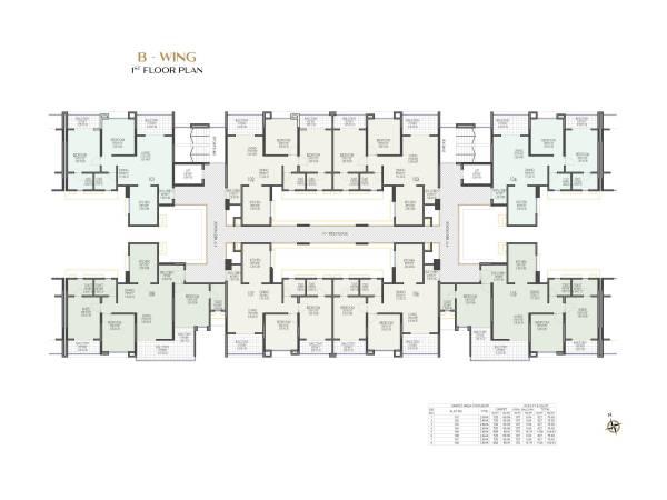  pleasure B Building Cluster Plan for 1st Floor