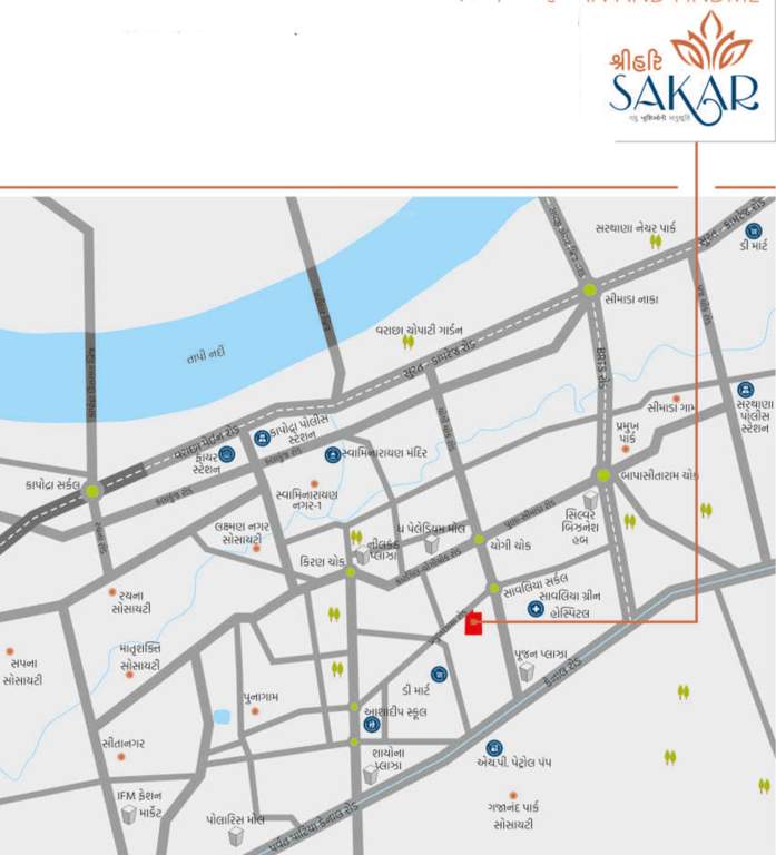  shree hari sakar Location Plan