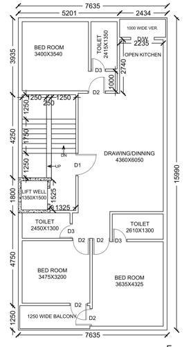  newtown-apartments Cluster Plan from 1st to 2nd Floor