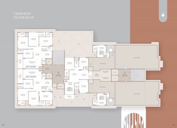  the-orchard Block A And B Cluster Plan for 13th Floor