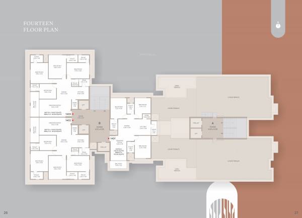  the-orchard Block A And B Cluster Plan for 14th Floor