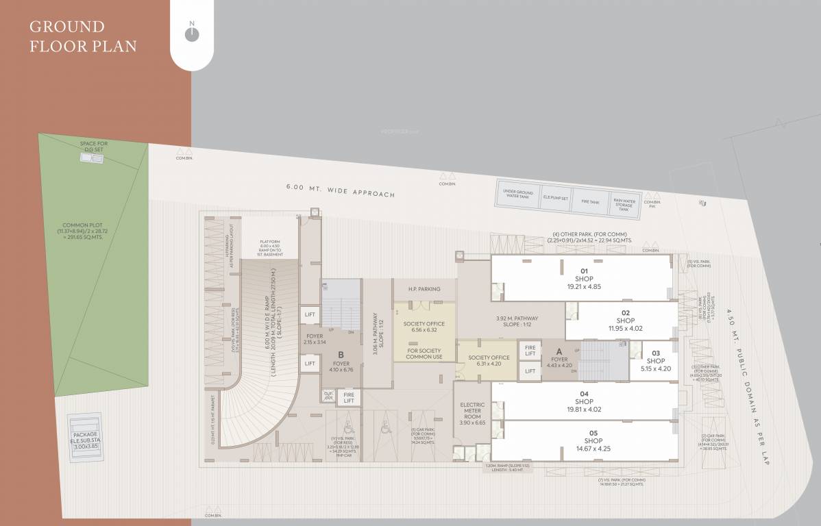  the orchard Block A And B Cluster Plan for ground Floor