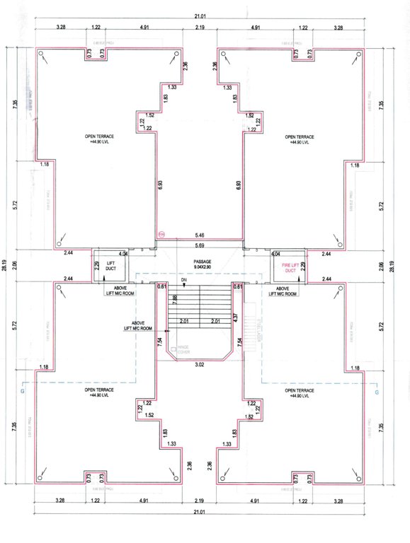  amaya Cluster Plan For Terrace Floor G And H