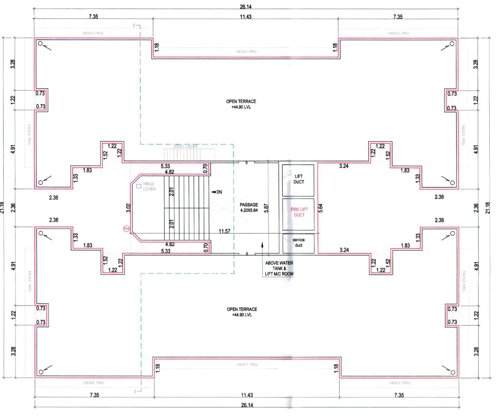 Cluster Plan For Terrace Floor I And J amaya Cluster Plan For Terrace Floor I And J