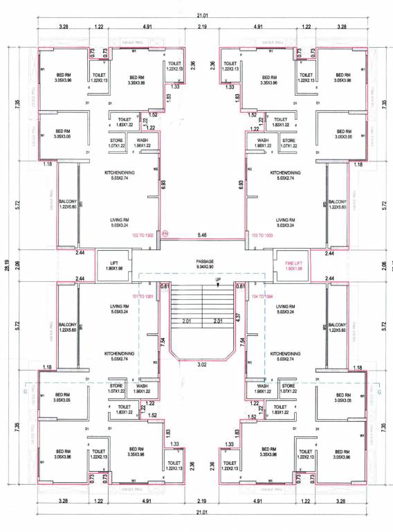  amaya Cluster Plan From 1st To 13th Floor