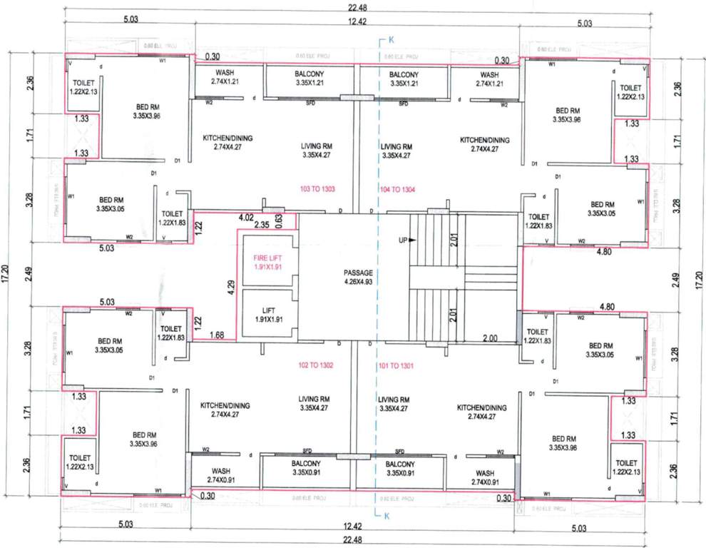  amaya Cluster Plan From 1st To 13th Floor Tower K And P