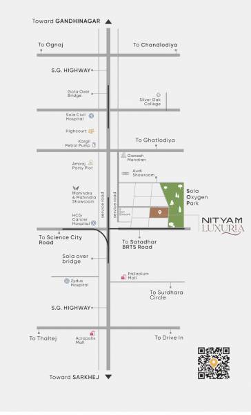  nityam-luxuria Location Plan