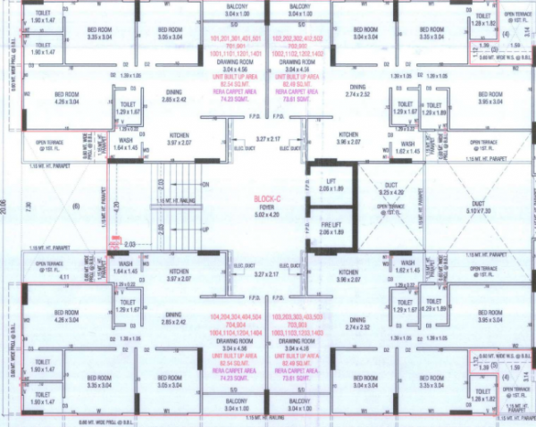  mahadev-sky Block A Cluster Plan