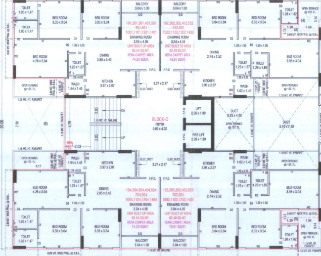  mahadev sky Block A Cluster Plan