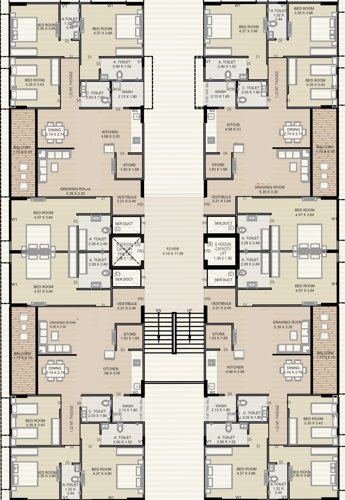  ajanta-sampann Ajanta Sampann Typical Cluster Plan