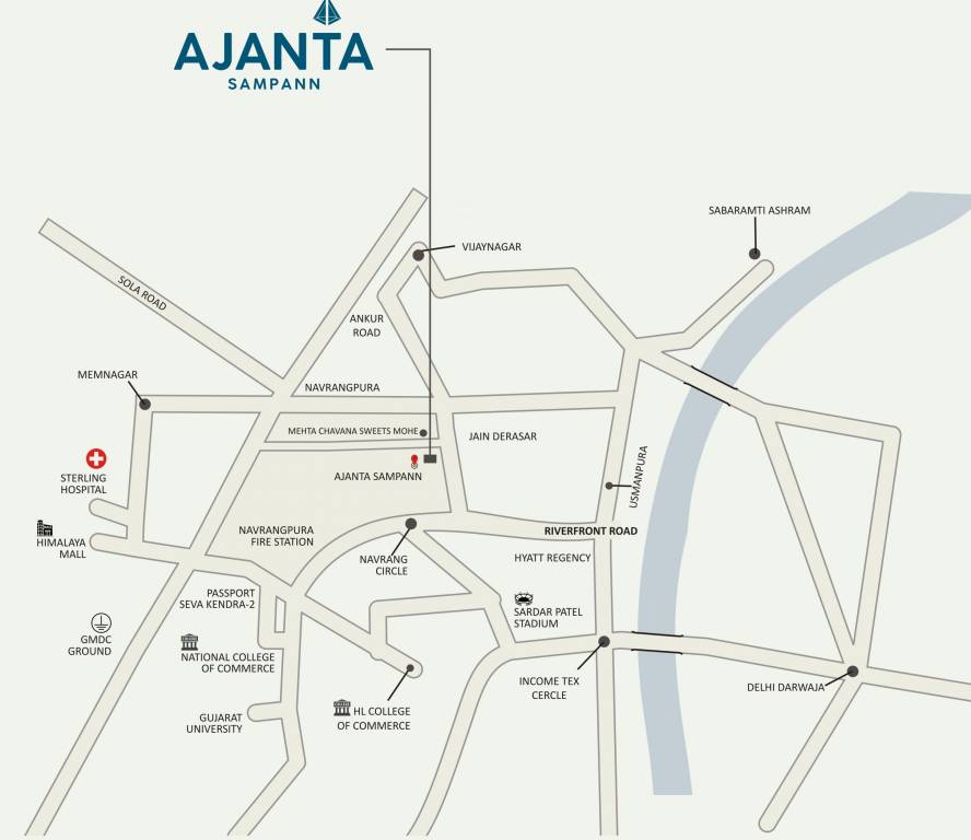  ajanta sampann Location Plan