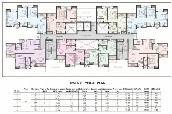Tower 1 Cluster Plan solis-renaissance Tower 1 Cluster Plan