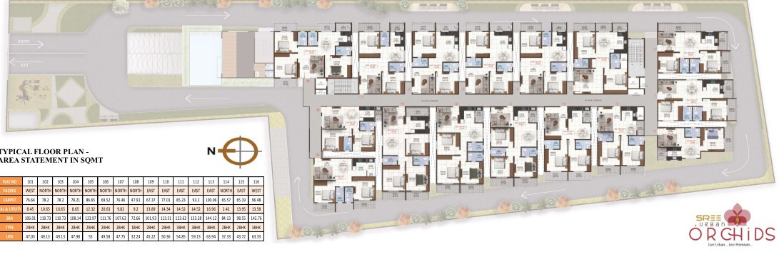  sree urban orchids Cluster Plan