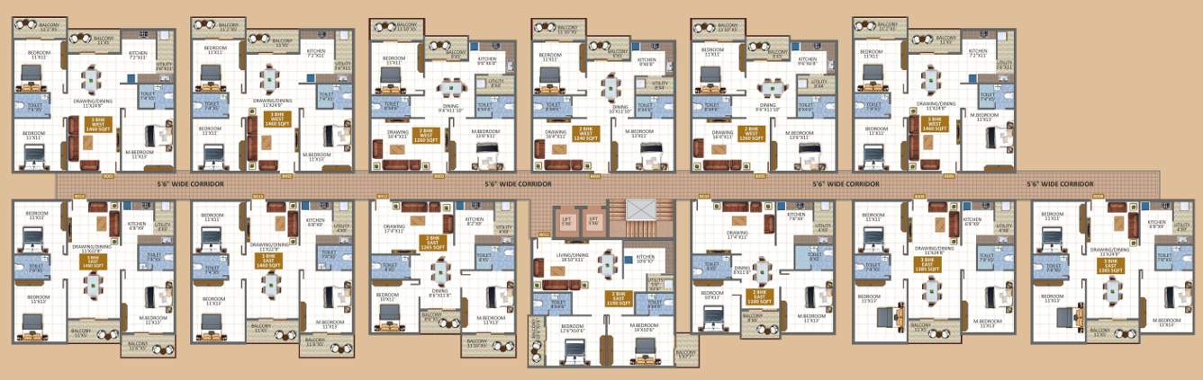  sree urban orchids Cluster Plan