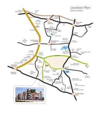  sree urban orchids Location Plan