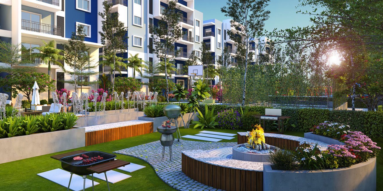  sree urban orchids Barbecue Area