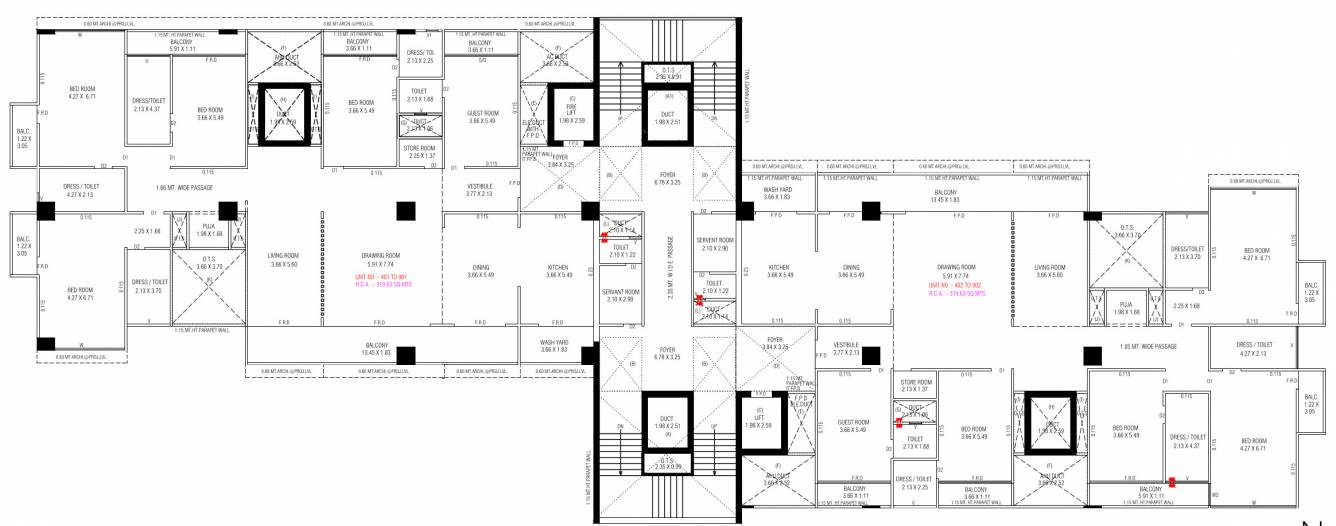 royce one Royce One Cluster Plan From 4th To 9th Floor