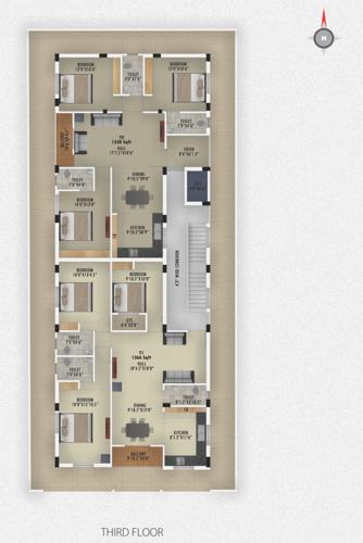  nadhi-flats Nadhi Flats Cluster Plan for 3rd Floor