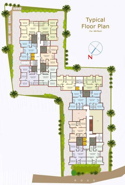  sparsh Vindhya Sparsh Cluster Plan from 1st to 4th Floor