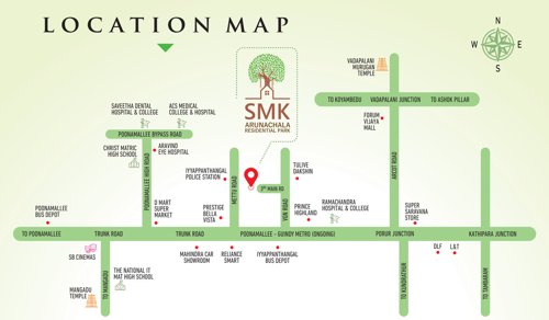  smk-arunachala-residential-park Location Plan