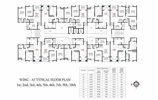  divine-garden-phase-ii Wing A7 Cluster Plan