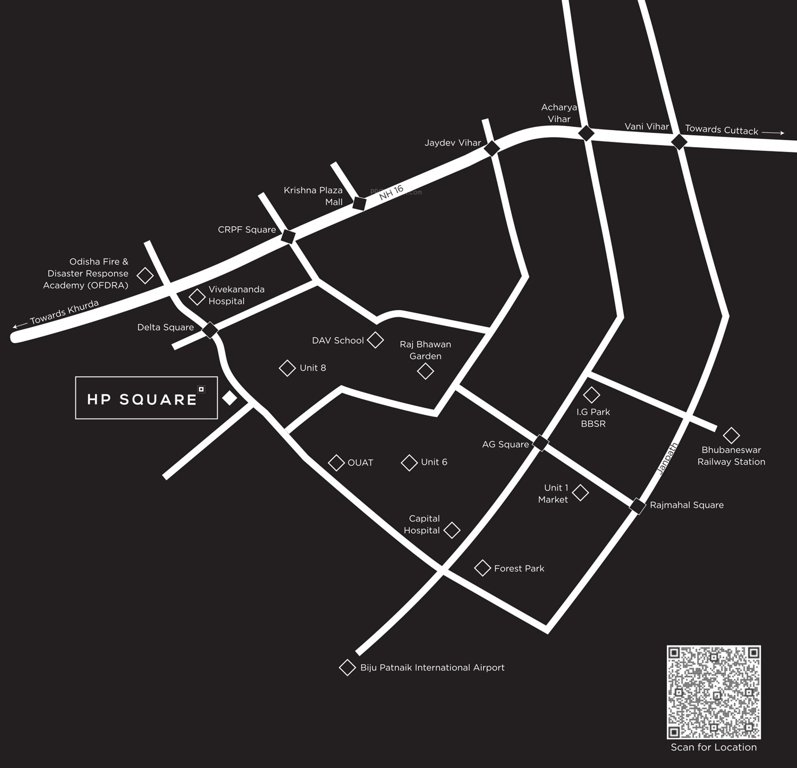  hp square Location Plan