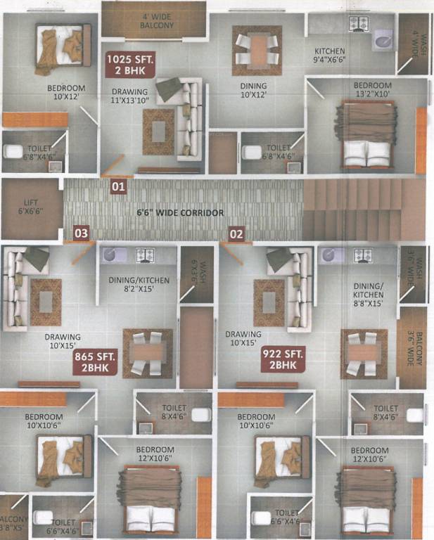  melrose Melrose Cluster Plan For Typical Floor Plan