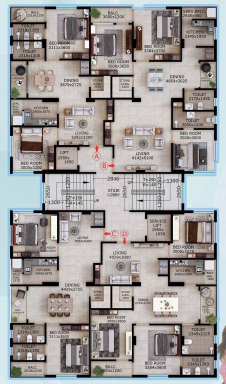  sky heights Sky Heights Cluster Plan