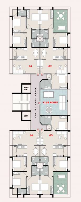  sunrise elegance Sunrise Elegance Cluster Plan for 7th Floor