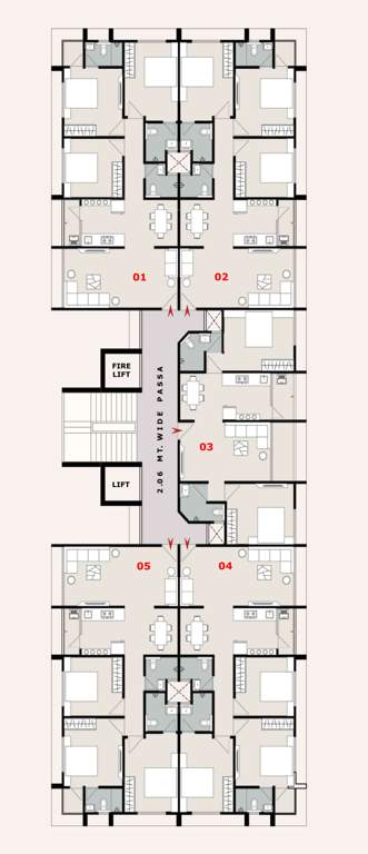  sunrise elegance Sunrise Elegance Cluster Plan from 1st to 6th Floor