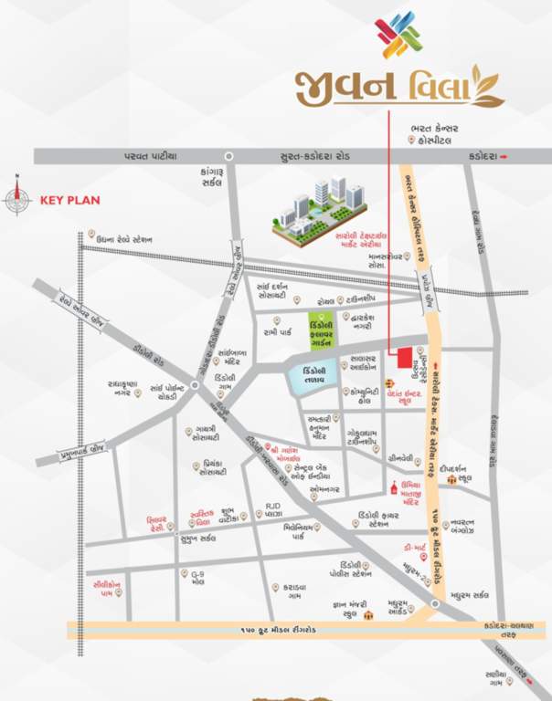  jeevan villa Location Plan
