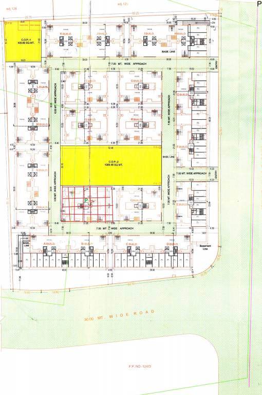 p building green valley manglam park Layout Plan