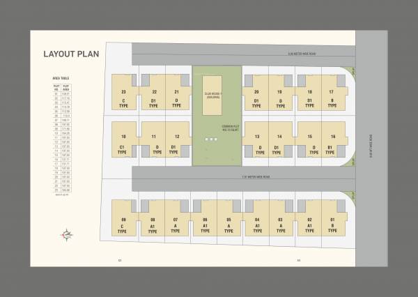  yogi-hridyam-bungalows Layout Plan