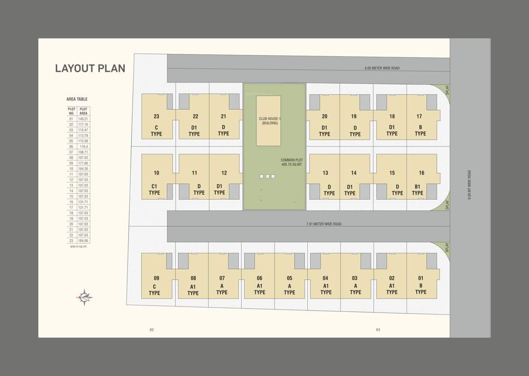  yogi hridyam bungalows Layout Plan