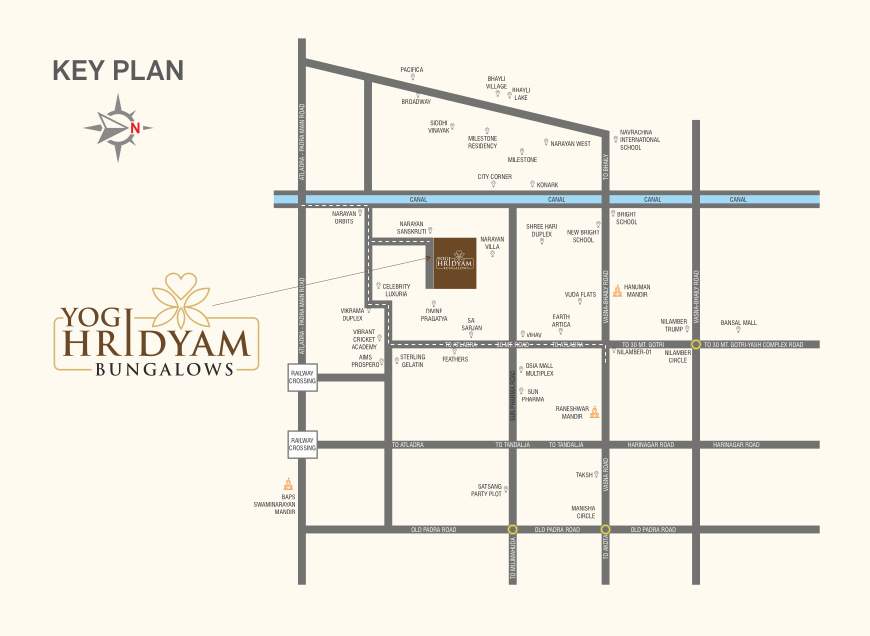  yogi hridyam bungalows Location Plan