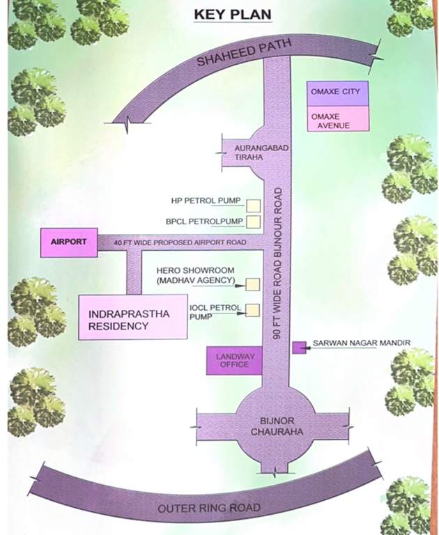  indraprastha residency Location Plan