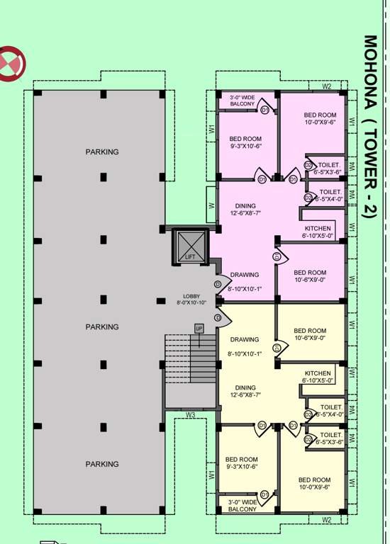  mohona and anshika housing Mohona Cluster Plan for ground Floor