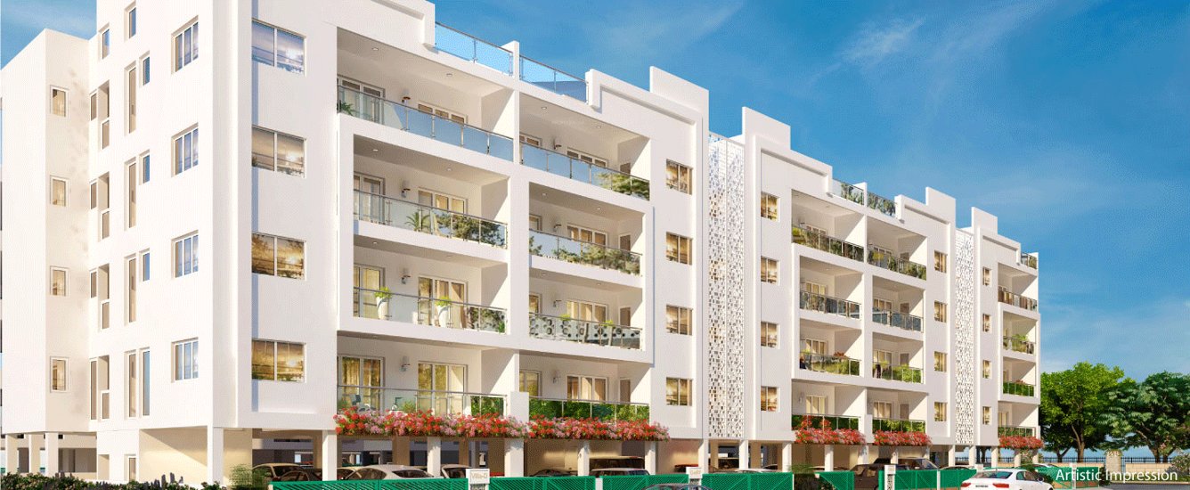  park flower valley floors and villas Elevation