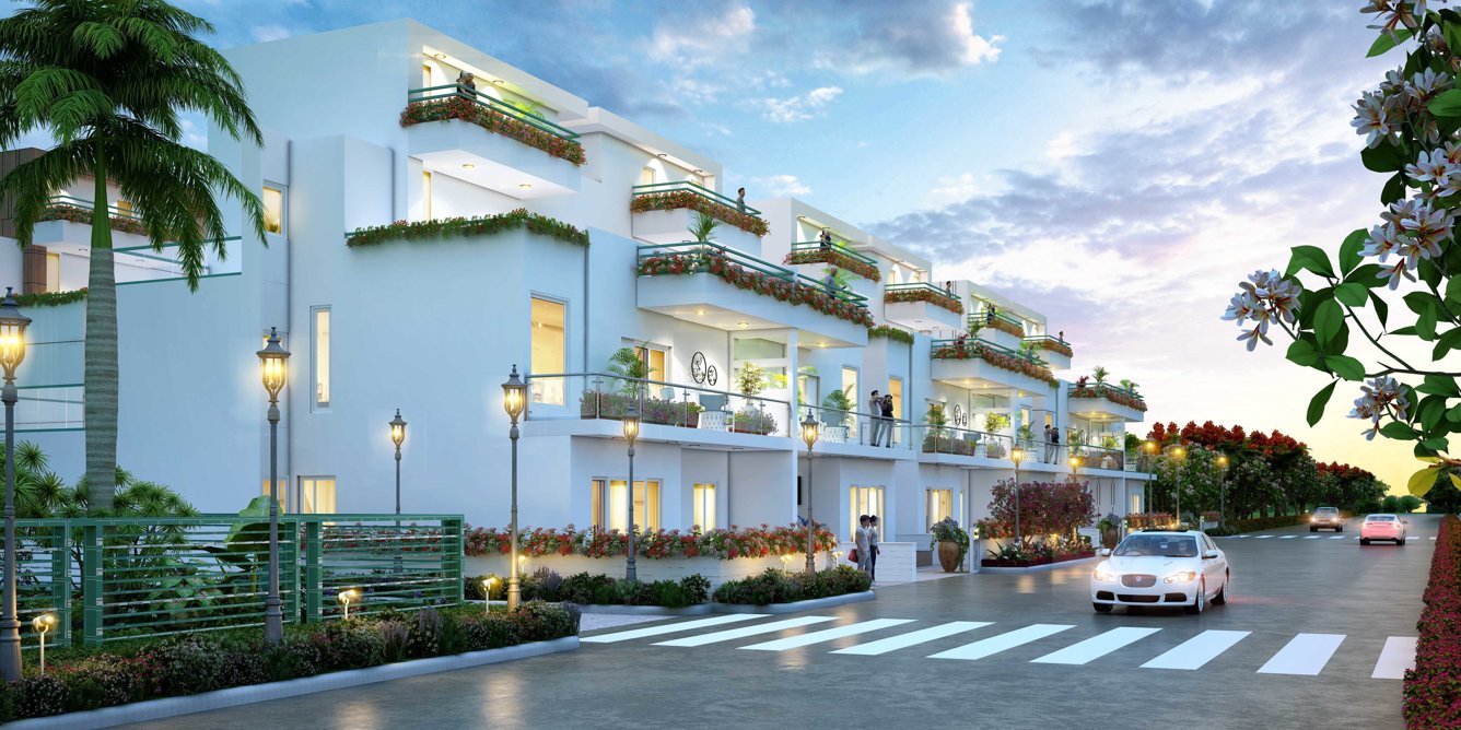  park flower valley floors and villas Elevation