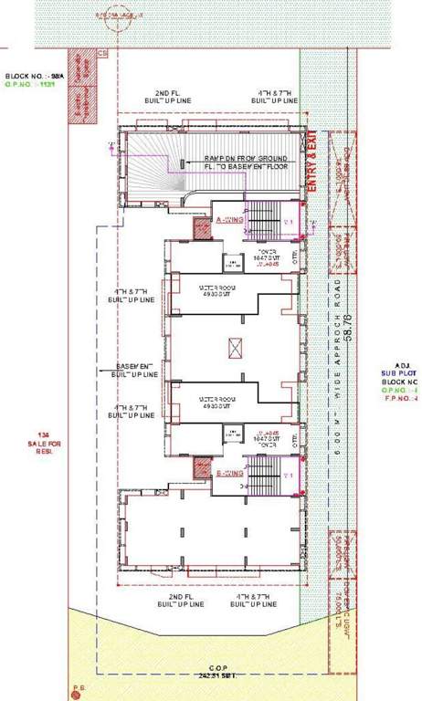  sky A, B Cluster Plan For Ground Floor