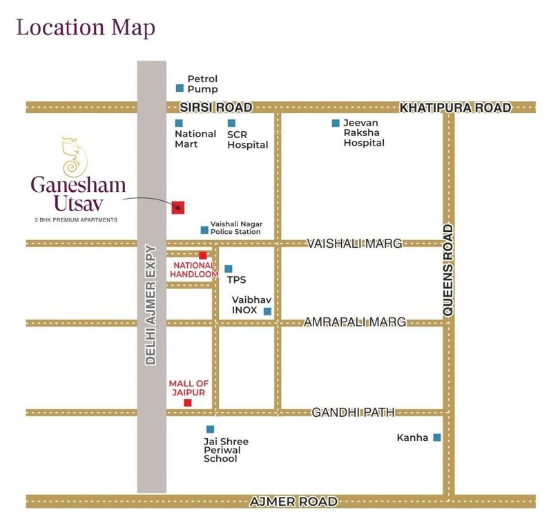  ganesham utsav Location Plan