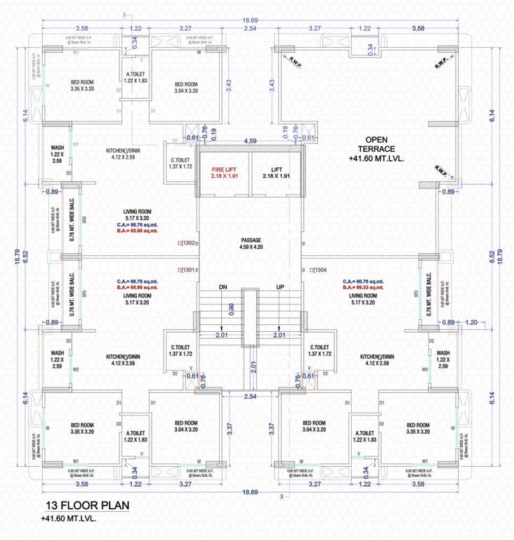  angel heights Angel Heights Cluster Plan for 13th Floor