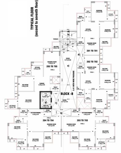 Vraj 15 Cluster Plan from 2nd to 7th Floor vraj-15 Vraj 15 Cluster Plan from 2nd to 7th Floor