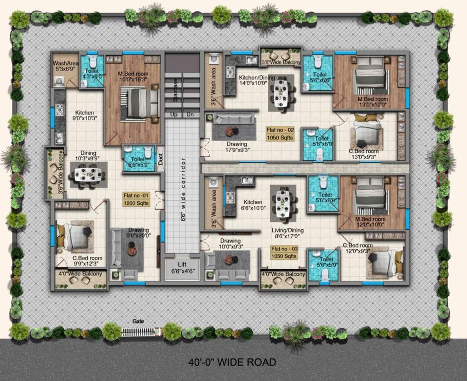  pundarikaksha Nithyanirmala Cluster Plan from 1st to 5th Floor