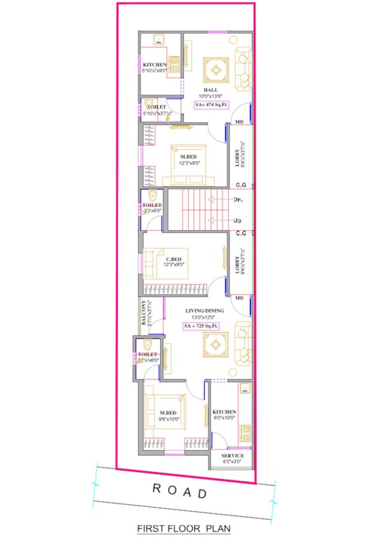  win star flats Win Star Flats Cluster Plan from 1st to 2nd Floor